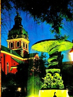 Jakobs kyrka och Molins fontän i Stockholm