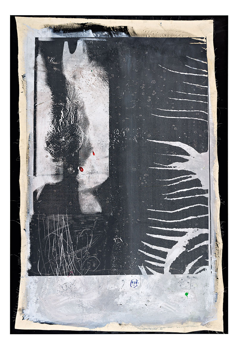 „Membrane“ 2018. Akryl och Gouache på duk. 219x155cm „Membrane“ 2018. Akryl och Gouache på duk. 219x155cm