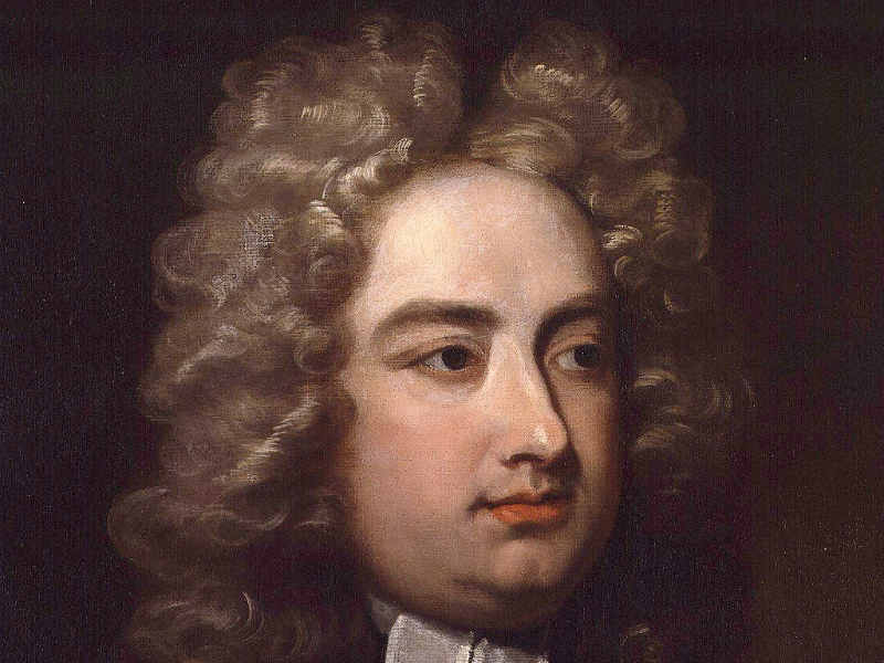 Jonathan Swift av Charles Jervas (detalj)