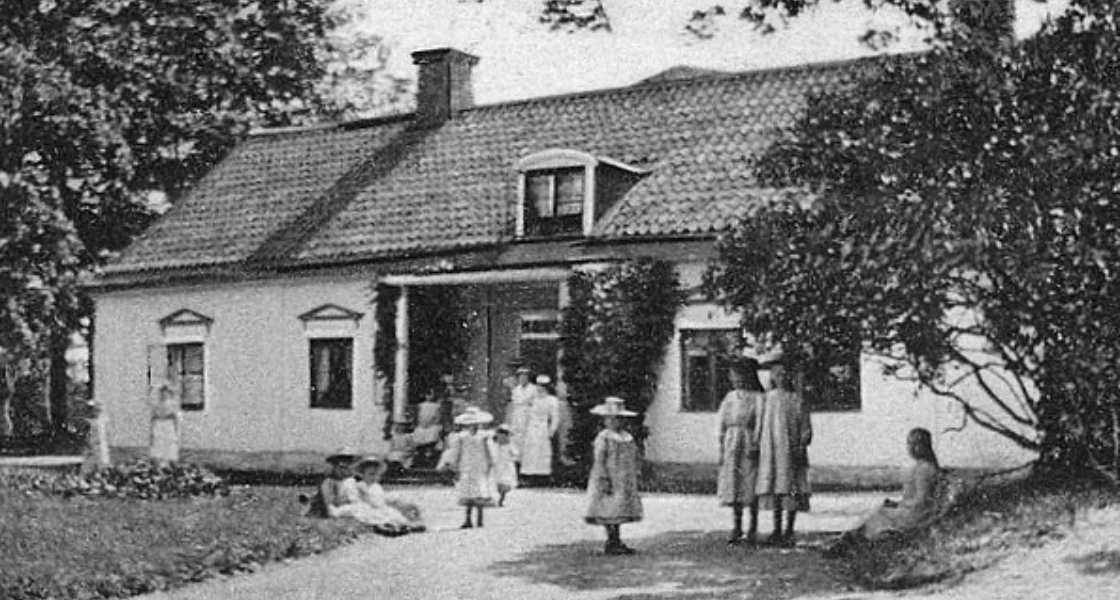 Edesta barnhem, 1903, vykort. Fotograf okänd