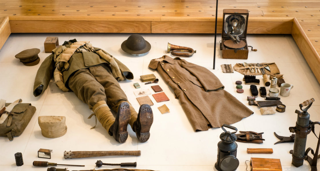 Bild från en av utställningarna hos Historial de la Grande Guerre i Peronne. Foto: Gilberto Güiza.