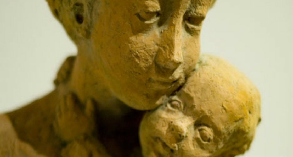 Ömhetens madonna, detalj. 