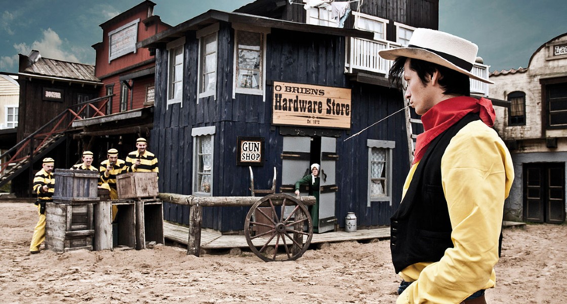 Lucky Luke Show på High Chaparral. Foto: High Chaparral Sweden (CC3)