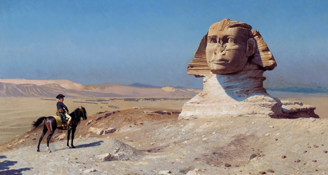 naparte ante la Esfinge, por Jean-Léon Gérôme.