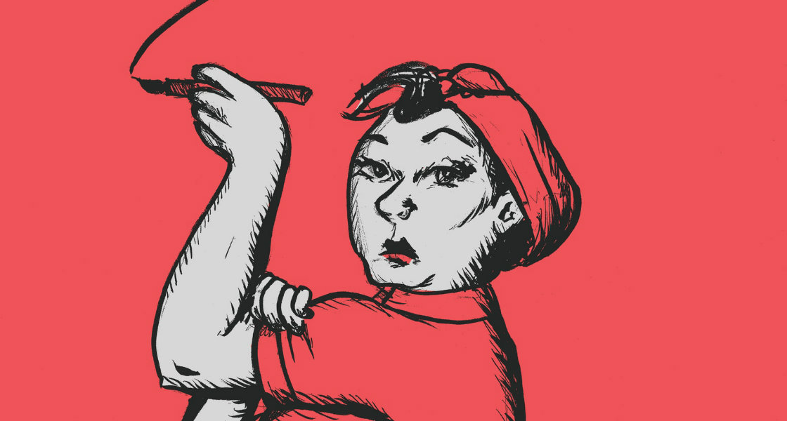 Pressbild: Draw the line. Illustration: Malin Biller. 