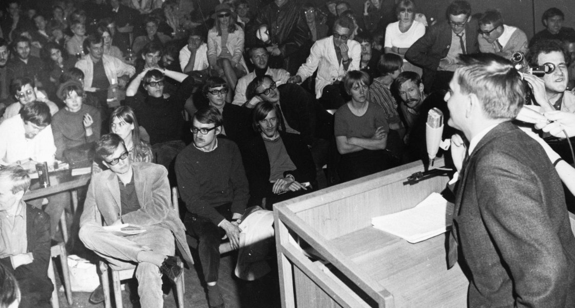 Olof Palme, 1968. Foto: Pressens Bild/Scanpix